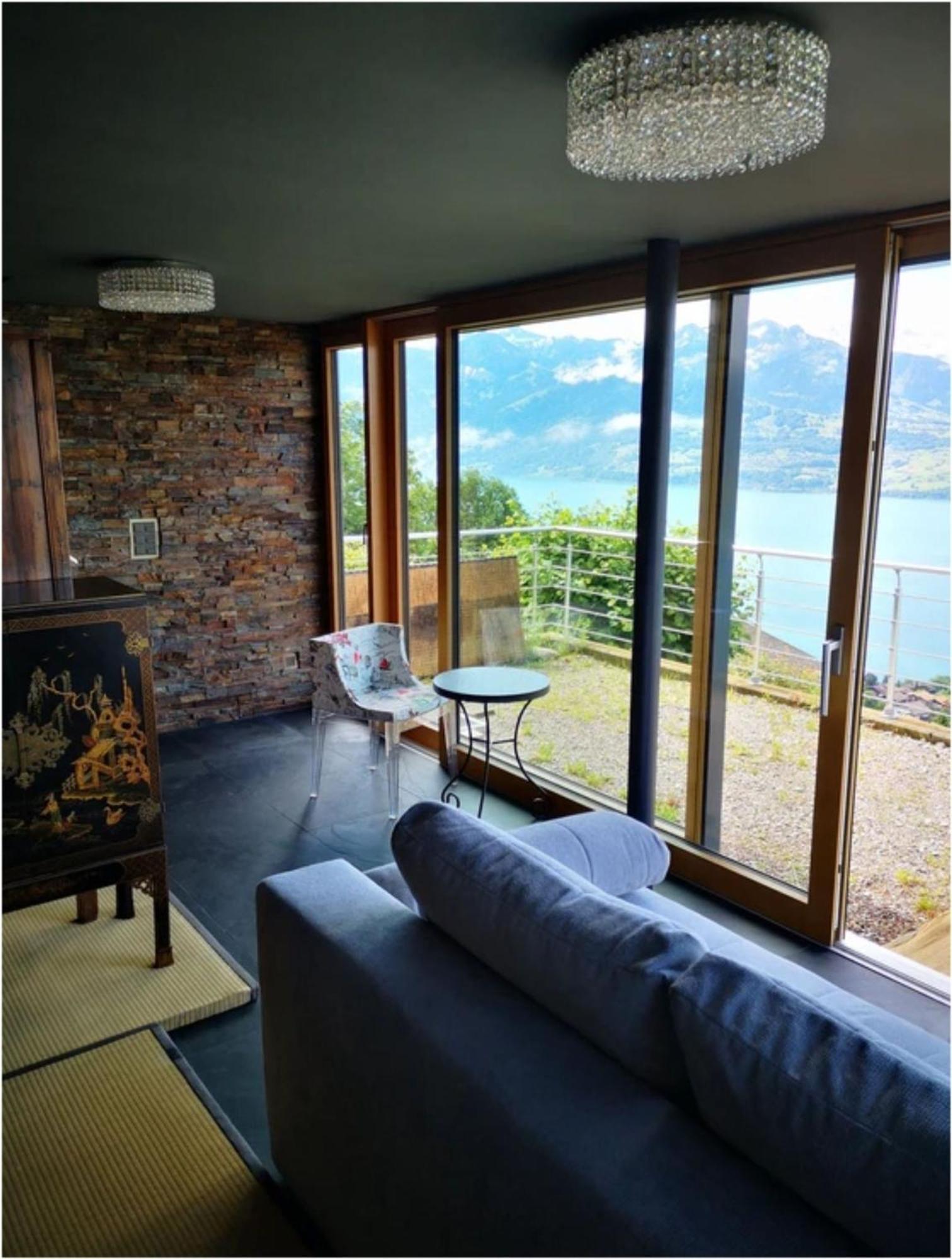 Chalet With View Of The Mountains And The Thun Lake Sigriswil Esterno foto