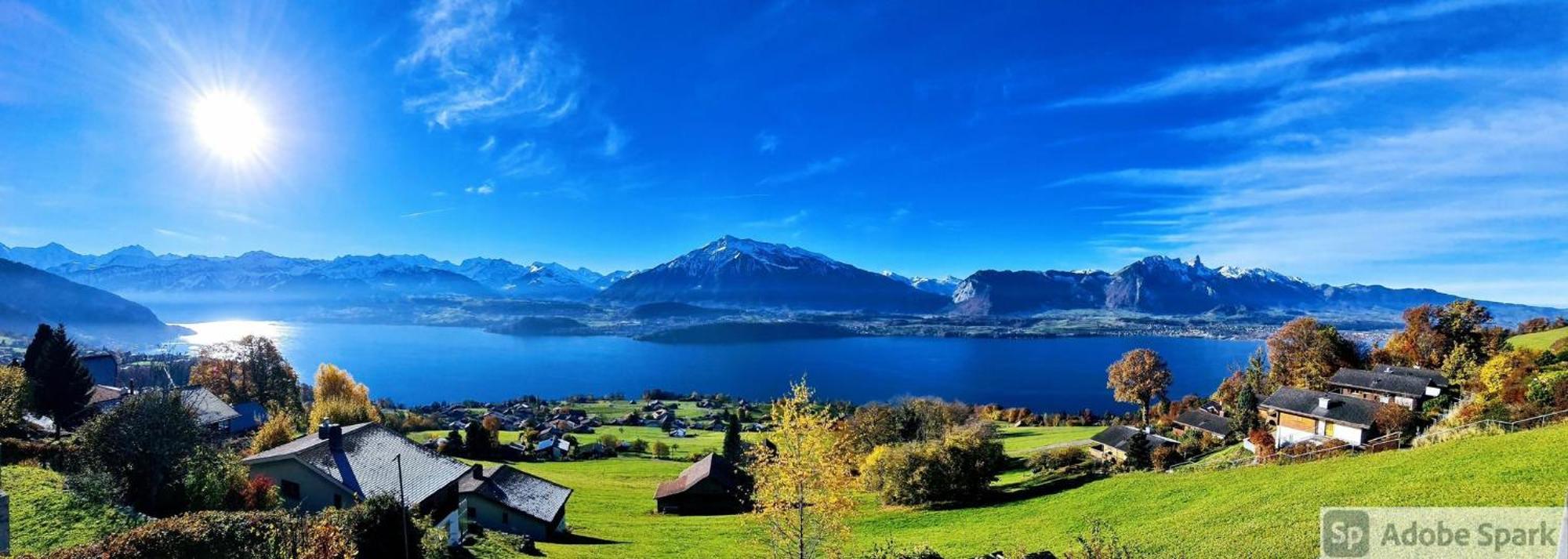 Chalet With View Of The Mountains And The Thun Lake Sigriswil Esterno foto