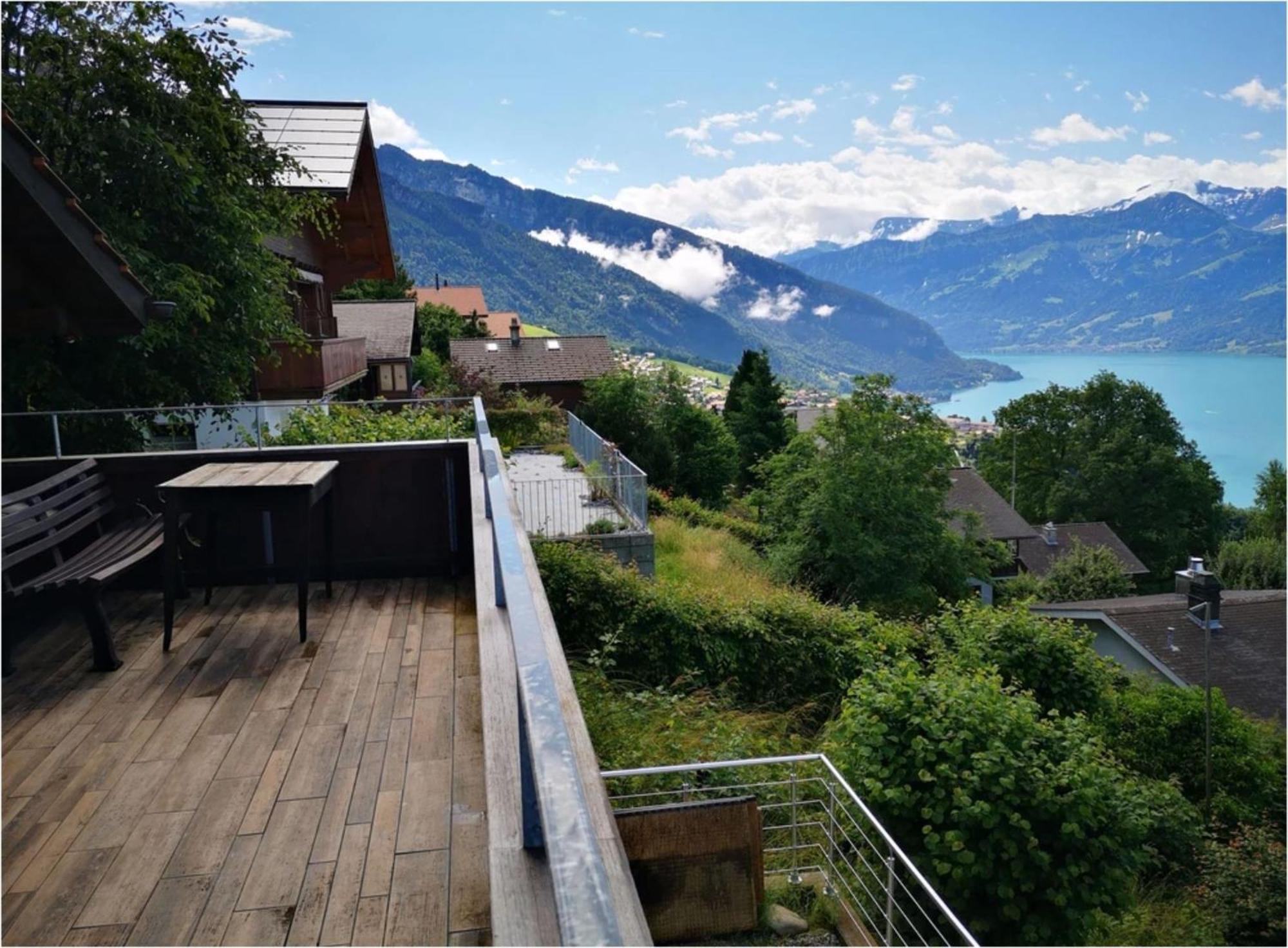 Chalet With View Of The Mountains And The Thun Lake Sigriswil Esterno foto