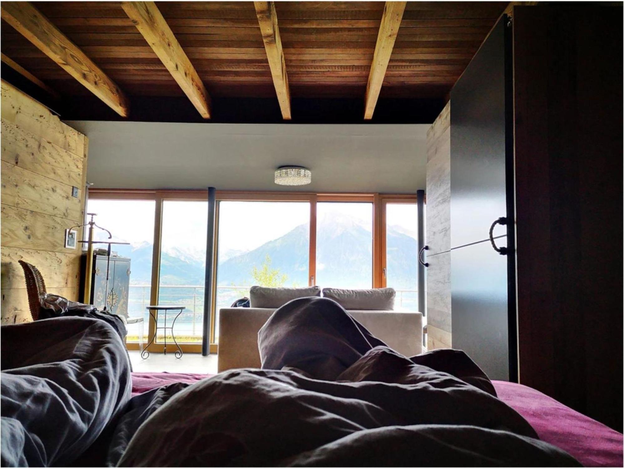 Chalet With View Of The Mountains And The Thun Lake Sigriswil Esterno foto